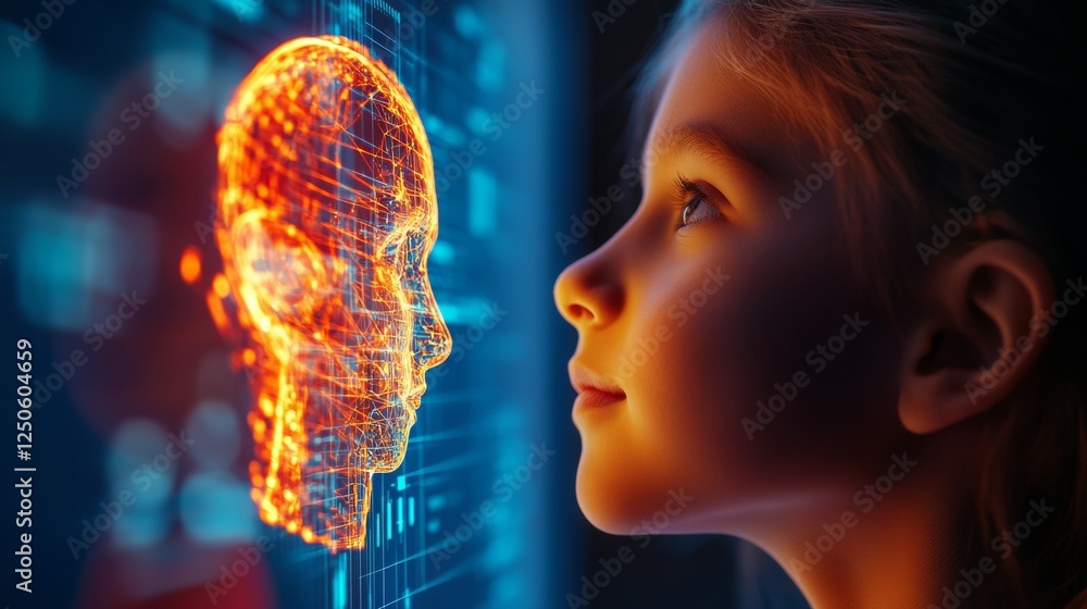 Poster AI-Enhanced STEM Learning Interactive Digital Classroom with Futuristic Touchscreen Display for Diverse Students - Advanced EdTech and Innovative Academic Solutions
