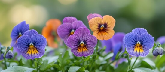 Pansy Orchids blooming in vibrant colors require bright indirect light for optimal growth and thrive in mild temperature environments.