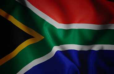 South Africa. Flag. Symbol of state power.