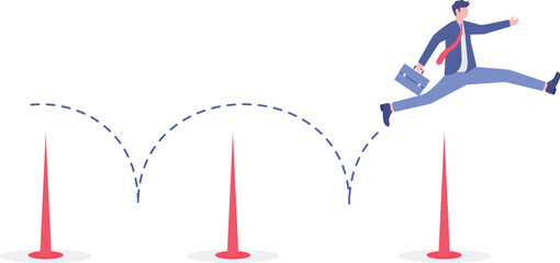 Social media illustration, business concept, web design

