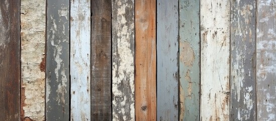 Weathered wooden planks with a grunge texture ideal for rustic backgrounds and design elements in various creative projects