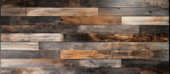 Naklejka premium Weathered grunge bangkirai planks background texture for rustic design and interior dÃ©cor projects