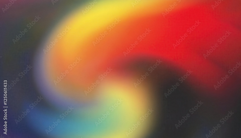 Poster abstract blurred swirl of colorful hues forming a dynamic vortex, suitable for modern design, motion graphics, and art prints