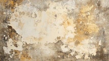 Vintage Office Wall with Peeling Paint and Distressed Texture for Retro Interior Design