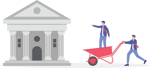 Social media illustration, business concept, web design

