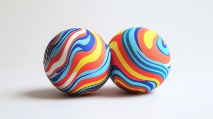 Vibrant Dual Perspective Stress Relief Balls with Textured Design Ideal for Relaxation and Mindfulness Activities