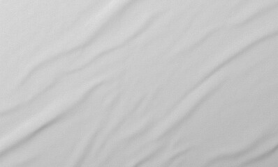 Textured white fabric with soft waves