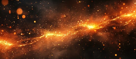 Plasma cutting process illustrating sparks with dynamic energy and adaptable space for text integration in industrial applications