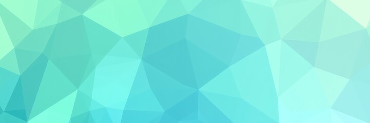Fototapeta premium Green background, Geometric Low Poly Gradient Texture in Green and Blue Shades