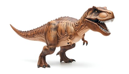 Fototapeta premium Tyrannosaurus Rex Toy Dinosaur Model Displayed