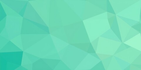 Green background, Geometric Low Poly Gradient Texture in Green and Blue Shades