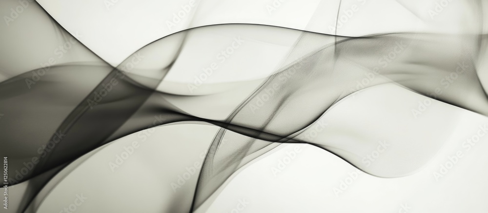Poster monochrome abstract water shadows and light interplay creating a serene and pure background for crea