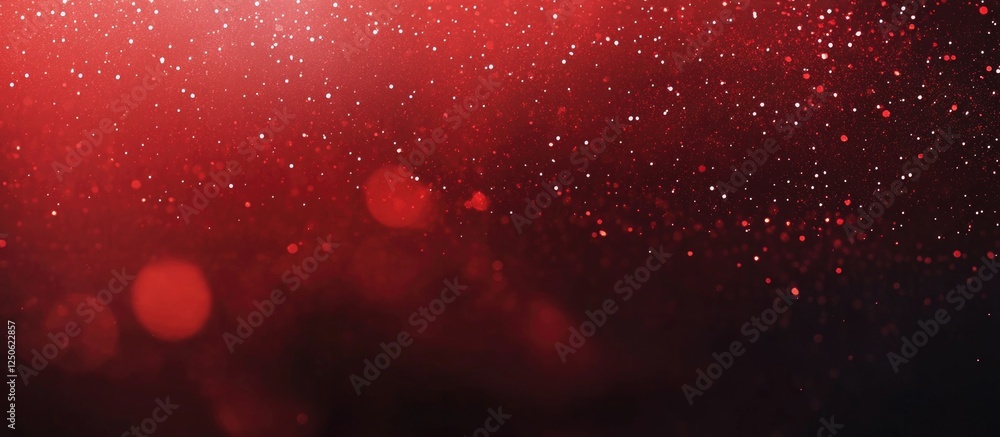 Poster elegant red glitter texture background with shimmering particles and soft bokeh effects perfect for 