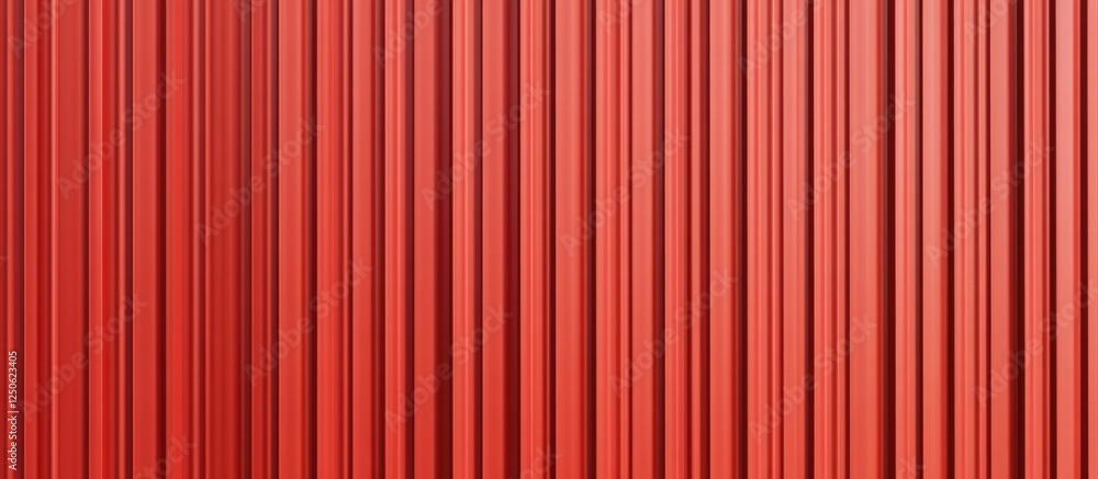 Poster red corrugated tile roof texture seamless pattern background for architectural design and constructi