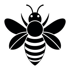 vector illustration of a bee