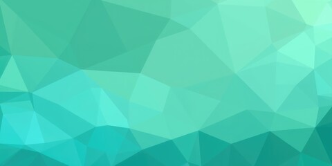 Obraz premium Green background, Geometric Low Poly Gradient Texture in Green and Blue Shades