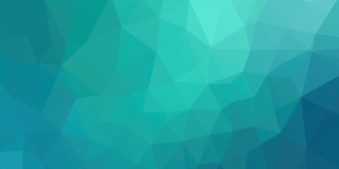 Obraz premium Green background, Geometric Low Poly Gradient Texture in Green and Blue Shades