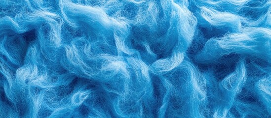 Fototapeta premium Blue felt fabric texture soft fiber background resembling sea wave colors ideal for design and textile applications.