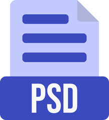 PSD File Format Icon Color Fill