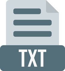 Fototapeta premium TXT File Format Icon Color Fill