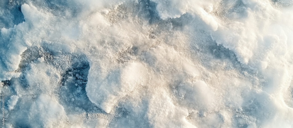 Poster winter snow field texture with intricate patterns and subtle shades creating a serene and tranquil l