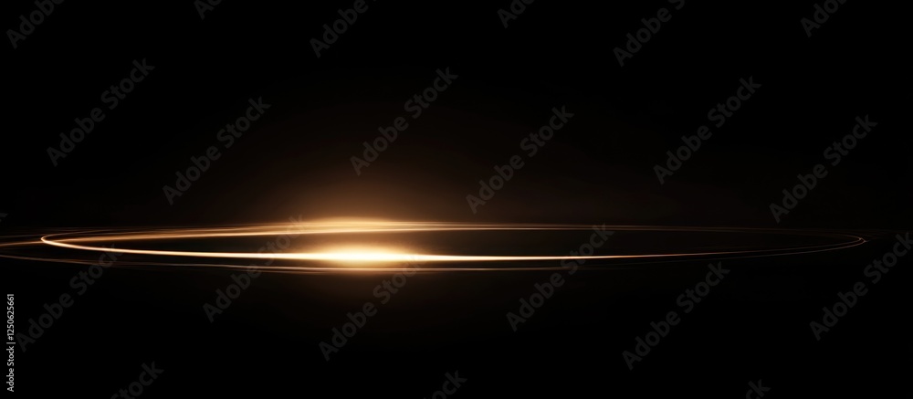 Poster lens light effect with empty space for text showcasing a dramatic glow on a dark background suitable