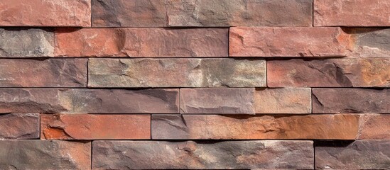 Rustic multi-colored stone wall texture for modern and vintage design backgrounds
