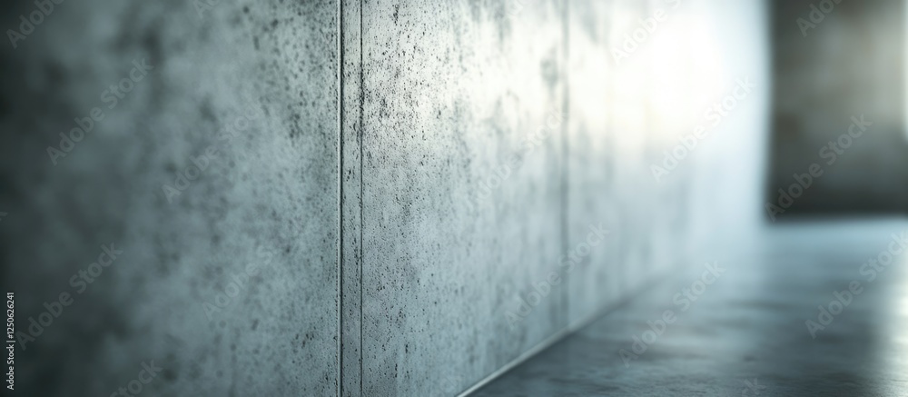 Poster polished cement wall background with smooth texture and subtle lighting for design and architectural