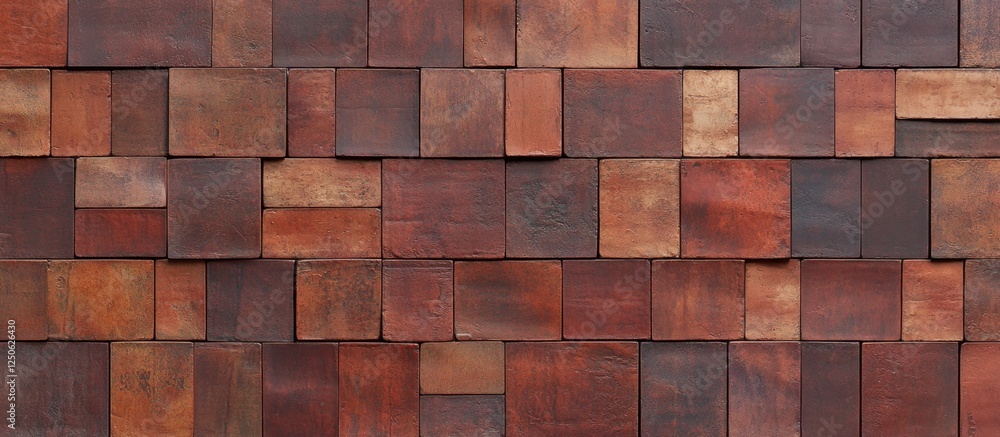 Poster red brick wall texture pattern ideal for backgrounds in design projects showcasing rustic and urban 