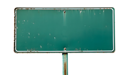 Green Street Sign PNG. Isolated Cutout