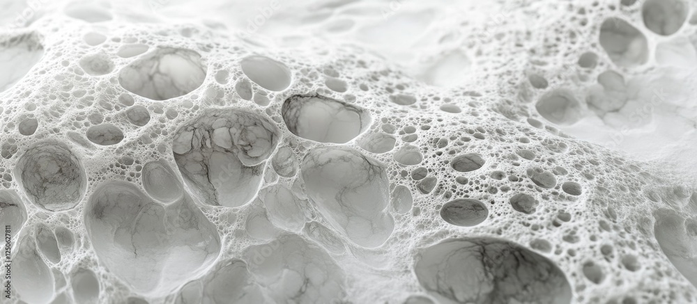 Poster textured premium italian white stone featuring unique bubble-like patterns ideal for elegant interio