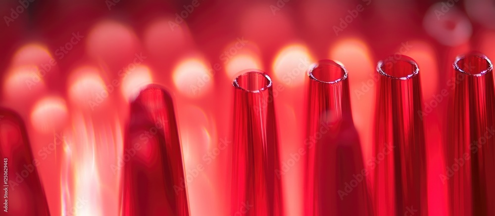 Poster elegant red bokeh background featuring defocused lights creating a warm and inviting atmosphere perf