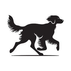 Exquisite Brittany silhouette crafted with precision and care - Brittany illustration - minimal Brittany vector - dog silhouette
