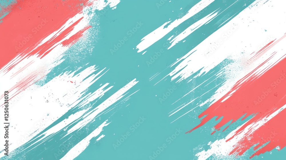 Poster abstract colorful brush strokes background with dynamic diagonal lines