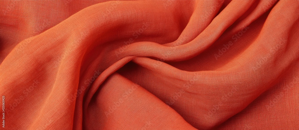 Aufkleber red textured fabric with elegant folds creating a rich backdrop suitable for presentations or artist