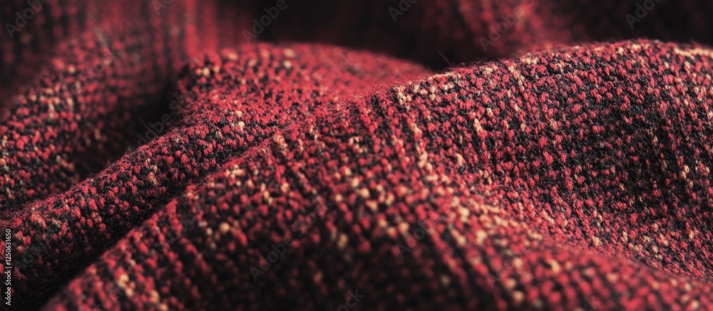 Aufkleber rich red fabric texture with intricate weave patterns ideal for backgrounds and design projects. per