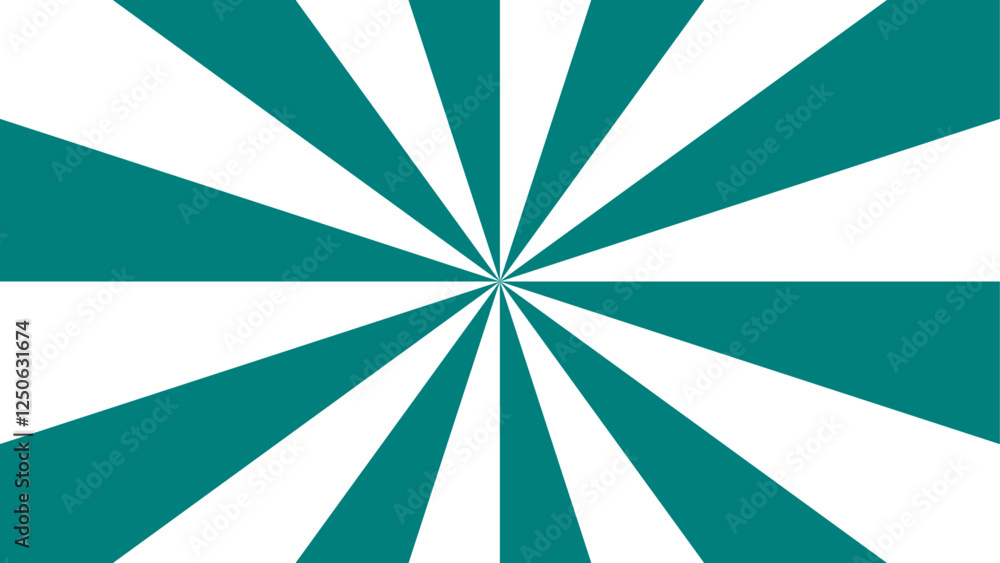 Leinwandbilder Abstract background with rays retro starburst. Spiral radial striped pattern beam with rays. Retro explosion white and Green vintage ray sunrise. Green and White spiral twist background.