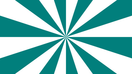 Abstract background with rays retro starburst. Spiral radial striped pattern beam with rays. Retro explosion white and Green vintage ray sunrise. Green and White spiral twist background.