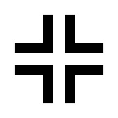 Collapse - Simple Minimalist Media Icon for Digital Content