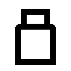 Flash Drive - Simple Minimalist Media Icon for Digital Content