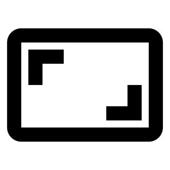 Resize - Simple Minimalist Media Icon for Digital Content