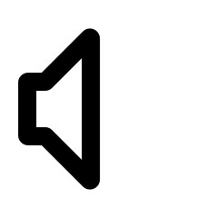 Speaker - Simple Minimalist Media Icon for Digital Content