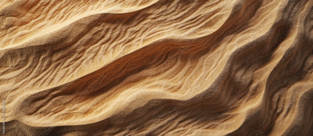 Aufkleber Elegant sandstone texture with rich, wavy patterns ideal for backgrounds in design projects or artistic applications.