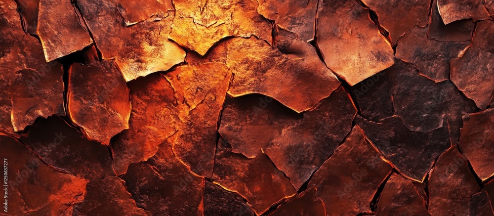 Aufkleber abstract textured background of weathered red brick wall with peeling layers in vertical composition