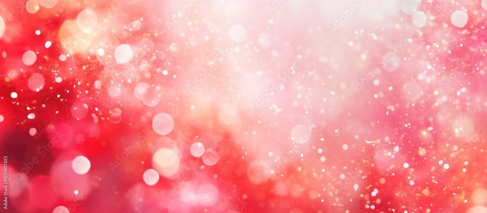 Poster romantic red bokeh abstract background with soft glowing lights for valentineâ€™s day celebrations a