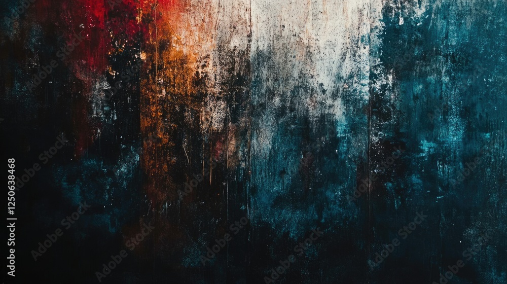 Poster rusty metal grunge background with textured layers and industrial aesthetic colors for creative proj