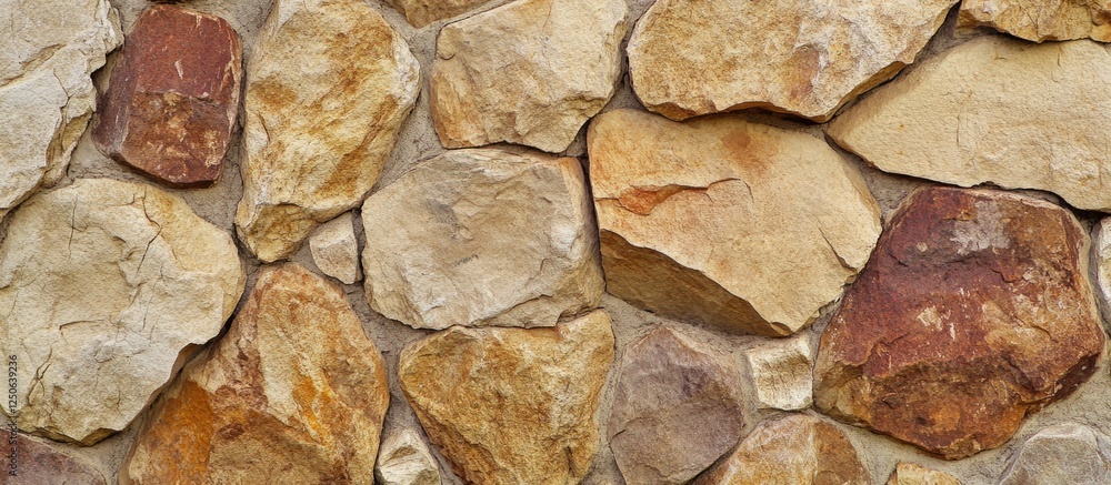 Poster sandstone boulder texture close-up showcasing natural rock surface with intricate details and earthy