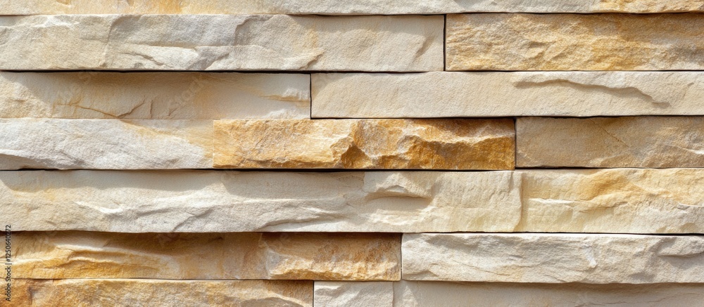Poster natural sandstone wall texture with layered, rugged surfaces showcasing earthy tones and unique patt