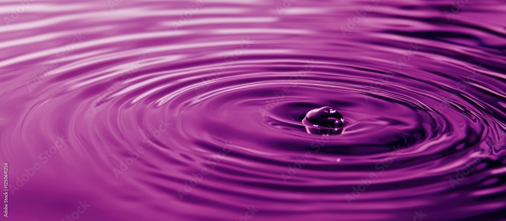 Aufkleber calm rippled water surface in a vibrant purple swimming pool creating an elegant and soothing backgr
