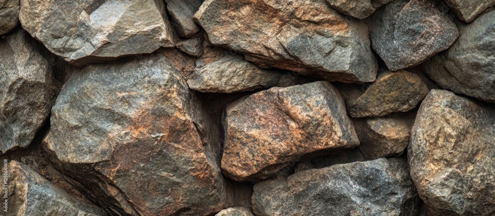 Aufkleber Natural rock texture close-up showing diverse geological patterns and colors ideal for backgrounds and design projects.